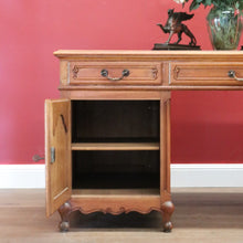 Load image into Gallery viewer, x SOLD Antique French Oak Desk, Office Desk, Free Standing Twin Pedestal Desk B10909