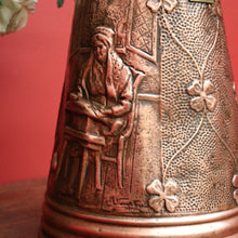 Load image into Gallery viewer, x SOLD Antique French Copper Coal Scuttle now Umbrella Holder Plant Pot Display Piece. B10114