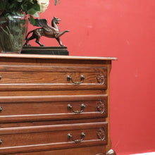 Load image into Gallery viewer, x SOLD Antique French Chest of Drawers, Dark Oak Chest of Three Drawers, Hall Cabinet B10931