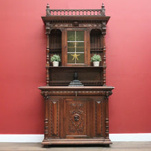 Load image into Gallery viewer, Antique French Oak Sideboard, China Cabinet, or Bookcase, Hall Cupboard B10861