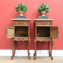 Load image into Gallery viewer, x SOLD Pair of French Antique Bedside Tables, Bedside Cabinets, Lamp Tables Side B10567