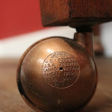 Load image into Gallery viewer, x SOLD Vintage Oak Butchers Block Table, Lamp Table, Hall, Bedside Table Parquetry Top. B11277