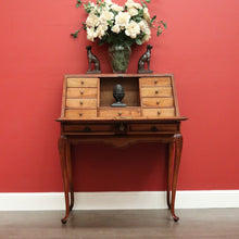 Load image into Gallery viewer, x SOLD Antique French Writing Bureau, Walnut and Burr Walnut Desk Office Desk Bureau. B10337