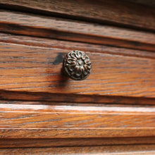 Load image into Gallery viewer, x SOLD Bedside Tables, Antique French Oak Bedsides, Lamp Cabinet Hall Tables Marble Top B10487