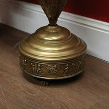 Load image into Gallery viewer, x SOLD Antique French Pressed Brass Umbrella-Shaped Umbrella Holder, Dog Head Handle. B11274