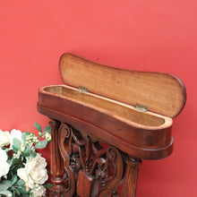 Load image into Gallery viewer, x SOLD Antique French Oak Carved Back Prayer hallway Chair, Kneeler,Church Prie Dieu B10693