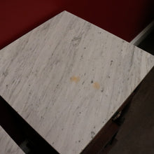Load image into Gallery viewer, x SOLD Pair of French Bedside Tables, Antique French Oak and Marble Lamp Table Bedsides B10150