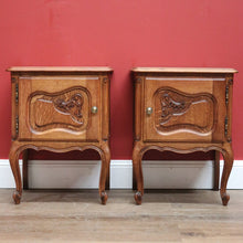 Load image into Gallery viewer, A pair of French Oak Lamp Tables, Side Tables, Bedside Tables. Two hall Cabinets B10920