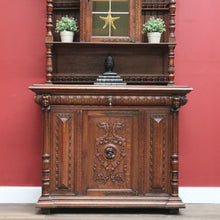 Load image into Gallery viewer, x SOLD Antique French Oak Sideboard, China Cabinet, or Bookcase, Hall Cupboard B10861