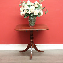 Load image into Gallery viewer, x Sold Antique French Tilt Top Hall Entry Foyer Table, Antique Mahogany Games Table. B10070