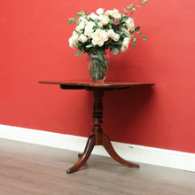 Load image into Gallery viewer, x Sold Antique French Tilt Top Hall Entry Foyer Table, Antique Mahogany Games Table. B10070