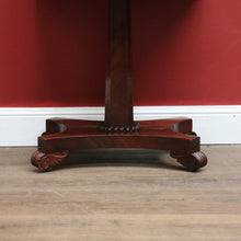 Load image into Gallery viewer, x SOLD Antique William IV Pedestal Lamp Table, Single Drawer Hall or Side Table Bedside. B11246