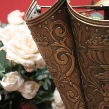 Load image into Gallery viewer, x SOLD Antique French Pressed Brass Umbrella-Shaped Umbrella Holder, Dog Head Handle. B11274