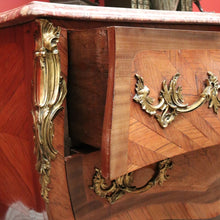 Load image into Gallery viewer, x SOLD Antique French Chest of Drawers, Marble Top Hall Table with 2 Sunray Drawers B11198