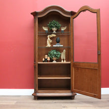 Load image into Gallery viewer, x SOLD Antique French Oak Bookcase, Bevelled Glass Single Door Display or China Cabinet B10658