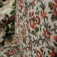 Load image into Gallery viewer, x SOLD Pair of Antique French Chairs, Armchairs, Walnut Gilt Frame Rust Amber Flowers B11187