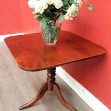 Load image into Gallery viewer, x Sold Antique French Tilt Top Hall Entry Foyer Table, Antique Mahogany Games Table. B10070