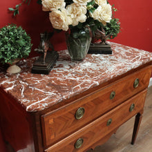 Load image into Gallery viewer, x SOLD Antique French Hall Cupboard, Hall Chest, Marble Top Chest of Drawers, Cabinet B11010