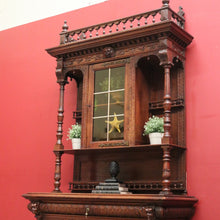 Load image into Gallery viewer, x SOLD Antique French Oak Sideboard, China Cabinet, or Bookcase, Hall Cupboard B10861