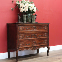 Load image into Gallery viewer, x SOLD Antique French Chest of Drawers, French Oak and Brass Handle Hall Cabinet Chest B10922