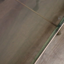 Load image into Gallery viewer, x SOLD Nesting Tables, Set of Three Vintage Italian Brass and Glass Faux Bamboo Tables B11236