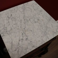 Load image into Gallery viewer, x SOLD Pair of Antique French Lamp Tables Bedside Cabinet with White Marble Top B10556