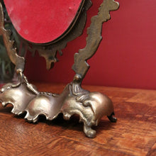 Load image into Gallery viewer, x SOLD Antique French Boudoir Mirror, Antique Brass Dressing Table Mirror Vanity Mirror B10756