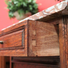 Load image into Gallery viewer, x SOLD Bedside Tables, Antique French Oak Bedsides, Lamp Cabinet Hall Tables Marble Top B10487