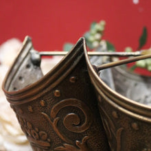 Load image into Gallery viewer, x SOLD Antique French Pressed Brass Umbrella-Shaped Umbrella Holder, Dog Head Handle. B11274