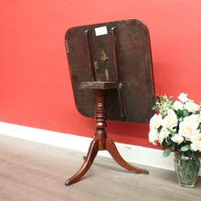 Load image into Gallery viewer, x Sold Antique French Tilt Top Hall Entry Foyer Table, Antique Mahogany Games Table. B10070