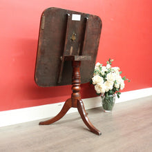 Load image into Gallery viewer, x Sold Antique French Tilt Top Hall Entry Foyer Table, Antique Mahogany Games Table. B10070