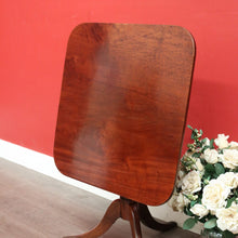 Load image into Gallery viewer, x Sold Antique French Tilt Top Hall Entry Foyer Table, Antique Mahogany Games Table. B10070