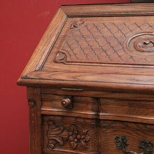 Load image into Gallery viewer, x SOLD Antique French Oak Desk, French Oak Two Drawer Drop Front Writing Bureau Desk B11045