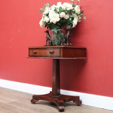 Load image into Gallery viewer, x SOLD Antique William IV Pedestal Lamp Table, Single Drawer Hall or Side Table Bedside. B11246