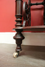 Load image into Gallery viewer, x SOLD Antique Music Canterbury, English Burr Walnut Book Stand, Magazine Holder Rack. B8737