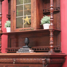 Load image into Gallery viewer, x SOLD Antique French Oak Sideboard, China Cabinet, or Bookcase, Hall Cupboard B10861