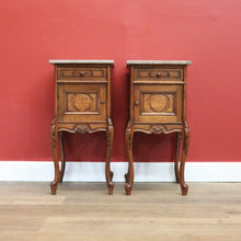 Load image into Gallery viewer, x SOLD Pair of French Antique Bedside Tables, Bedside Cabinets, Lamp Tables Side B10567