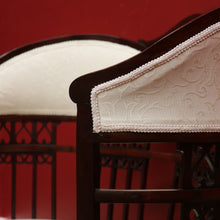 Load image into Gallery viewer, x SOLD Antique French Settee Chair Armchair, 2 Seater Conversation Chair, Lounge, Sofa B10674