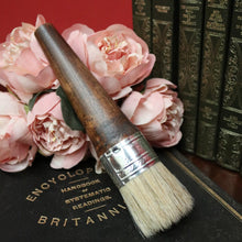 Load image into Gallery viewer, 20cm Natural Bristle with Timber Handle and Metal Ferrule Wax and Polish Brush