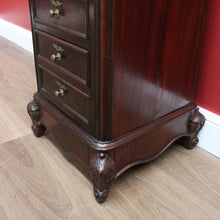 Load image into Gallery viewer, x SOLD Antique French Walnut and Marble Top Lamp Cabinet, Hall Cupboard, Bedside Table B10645