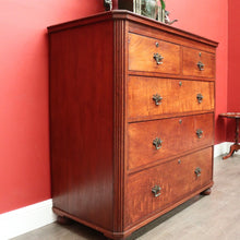 Load image into Gallery viewer, x SOLD Andrew Lenehan, Antique Australian Cedar Chest of Drawers Hall Cabinet Cupboard. B10441