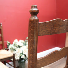 Load image into Gallery viewer, x SOLD Set of Six Antique French Dining Chairs, or Six Kitchen Chairs with Rush Seats B10945