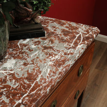 Load image into Gallery viewer, x SOLD Antique French Hall Cupboard, Hall Chest, Marble Top Chest of Drawers, Cabinet B11010