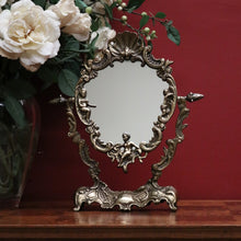 Load image into Gallery viewer, x SOLD Antique French Boudoir Mirror, Antique Brass Dressing Table Mirror Vanity Mirror B10756