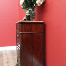 Load image into Gallery viewer, x SOLD Antique French Walnut and Marble Top Lamp Cabinet, Hall Cupboard, Bedside Table B10645