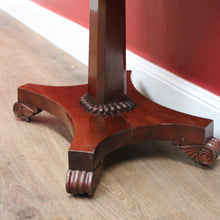 Load image into Gallery viewer, x SOLD Antique William IV Pedestal Lamp Table, Single Drawer Hall or Side Table Bedside. B11246