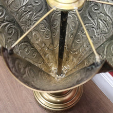 Load image into Gallery viewer, x SOLD Antique French Pressed Brass Umbrella-Shaped Umbrella Holder, Dog Head Handle. B11274