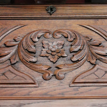 Load image into Gallery viewer, x SOLD Antique French Oak Desk, French Oak Two Drawer Drop Front Writing Bureau Desk B11045