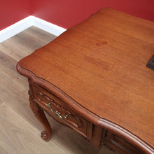 Load image into Gallery viewer, x SOLD Antique Office Desk, French Oak Three Drawer Desk, Library Desk Home Office Desk B11024