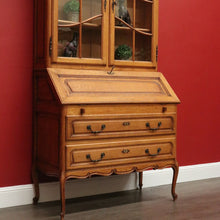 Load image into Gallery viewer, x SOLD Antique French Bookcase Desk Writing Bureau Bookcase Secretaire Desk Office Desk B10473